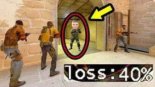 How to WIN WITH 40% LOSS! - CS:GO BEST ODDSHOTS #483