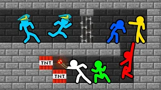 Stickman VS Minecraft: Secret Prison Room Escape - AVM Shorts Animation