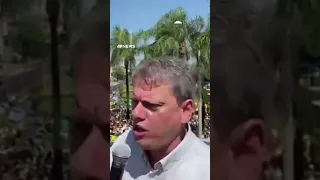 Tarcísio elogia Bolsonaro em evento no interior de SP: "Legado está escrito na história" #shorts