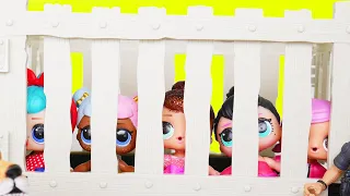 LOL OMG Makeover with DIY Pools Jail and Big Sister Fashion Doll