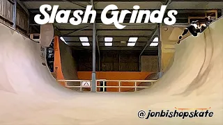 Learn to Kick Turn and Slash Grind On A Vert Ramp (Backside) At Concrete Waves and Mount Hawk