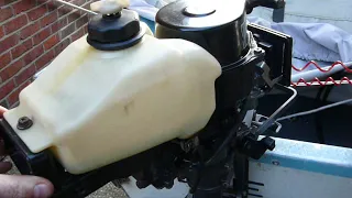 Tohatsu 3.5hp 2-stroke Outboard test run