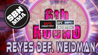 UFC Boston: 'Reyes vs Weidman' | The 6th Round Post-Fight Show