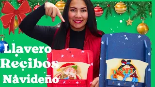 🎅IDEAS FACILES Y BONITAS PARA NAVIDAD_ PORTA RECIBOS NAVIDEÑO #christmas2024 #epocadecembrina #art