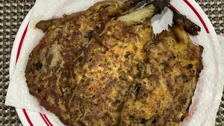 TORTANG TALONG w/ GINILING / EGGPLANT OMELETTE w/ GROUND MEAT