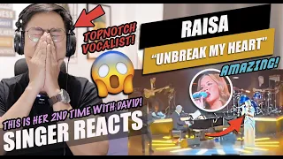 Raisa - Unbreak My Heart [David Foster and Friends] | SINGER REACTION