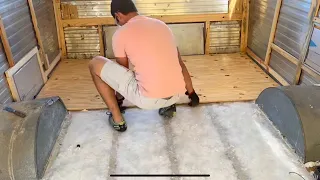 I’m Remodeling a Vintage Camper Part 4: Decking and insulation with 17lbs of Wool