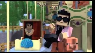 Canción Gangnam style version minecraft