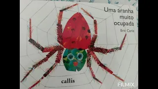 Uma aranha muito ocupada (Eric Carle) - atividade dona Aranha