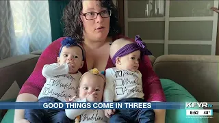 Oh baby! Mandan family adjusts to life with identical triplets