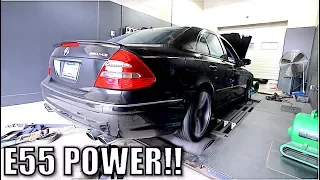 I Took My Modified Mercedes-Benz E55 AMG to the Dyno. Here's how much Power it Made.