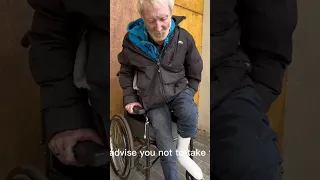 40 Years of drug use leaves man unable to walk #homeless #mentalhealth