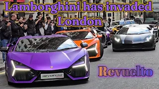 Lamborghini Revuelto, Aventador SVJ, Huracan EVO,They invaded London