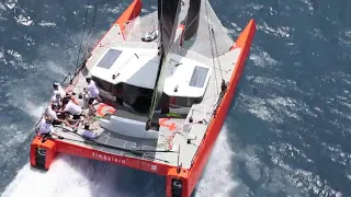 DNA Performance Sailing G4 catamaran foiling sailboat sea trialling the first G4 in St Maarten compo