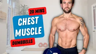 20 MIN DUMBBELL CHEST WORKOUT to BUILD MUSCLE