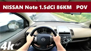Nissan Note E11 1.5dci 86KM POV DRIVE (2006) Test & Acceleration | Not Bad !| 4K #43