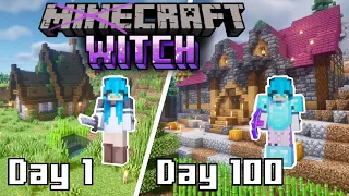 I Spent 100 Days in Minecraft, BEWITCHING and I Built... | Ultra Modded Magical Minecraft Survival