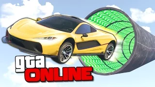 РАЗГОН ДО 1000 КМ/Ч В БЕСКОНЕЧНОЙ ТРУБЕ УСКОРЕНИЯ В GTA 5 ONLINE ( ГОНКИ )