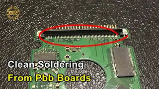 Easy Way to Desolder and Remove Tin  from Connectors or Components | Gold Recovery