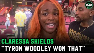 Claressa Shields: "Tyron Woodley beat Jake Paul -- he won that fight"