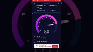 #airtelxstreamfiber  speed test 40Mbps speed