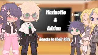 Past Marinette & Adrian react to their future  kids  🐞 ||mlb||read description