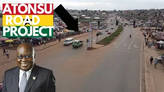 16th August 2023: Atonsu Dual Road Project, Road Markings & Traffic Lights Update in Kumasi.