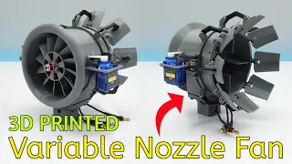 DIY Variable Nozzle Electric Ducted Fan | Thrust testing | 2500 Kv motor