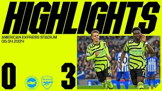 HIGHLIGHTS | Brighton & Hove Albion vs Arsenal (0-3) | Saka, Havertz & Trossard seal key victory!