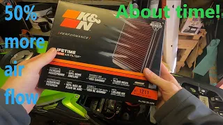 K&N Air filter for the Keeway RKF 125