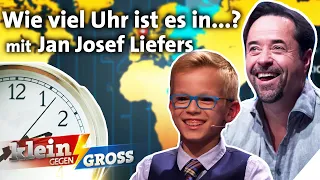 Zeitzonen-Challenge: Kennt Max mehr Uhrzeiten als Tatort-Star Jan Josef Liefers? | Klein gegen Groß