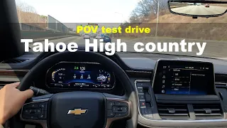 2022 Chevrolet Tahoe POV test drive