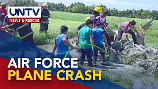 Eroplano ng PH Air Force, bumagsak sa Bataan; 2 piloto, patay