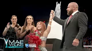 Kairi Sane is presented the Mae Young Classic trophy: Mae Young Classic Finale, Sept. 12, 2017