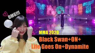 [BTS] Black Swan+ON+Life Goes On+Dynamite (MMA 2020)