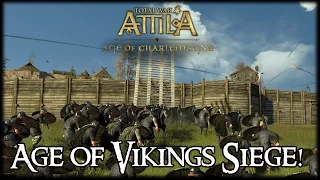 VIKINGS CONQUER ENGLAND! Age of Vikings Mod Siege Battle (Total War Attila)