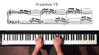 Bach Prelude and Fugue No.7 Well Tempered Clavier, Book 1 with Harmonic Pedal