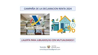 Renta 2024: Alerta para los Jubilados con Mutualidades.