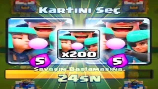 SERSERİLERLE OYNADIM !!! Clash Royale (YENİ KART)