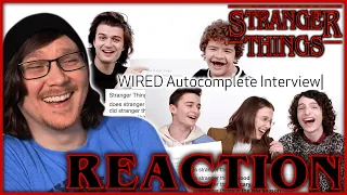 STRANGER THINGS Wired Auto Complete Interviews Reaction!