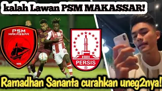 Ramadhan Sananta pantau laga PSM MAKASSAR vs PERSIS SOLO| SYOK BERAT LIHAT PERSIS SOLO KALAH