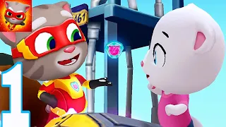 Talking Tom Hero Dash - Run Game #1 - Mèo Tom Chạy Lấy Vàng vs Giải Cứu Bạn Gái Angela