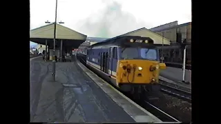 British Rail Network SouthEast 1991-Exeter St Davids with Class 33, 47 & 50 Locomotives