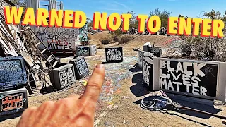 I WAS WARNED NOT TO GO HERE! | Slab City & East Jesus | Salton Sea adventures | Nomad Life RV Living