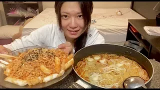 【豪放派吃播】火鸡面&螺蛳粉 [Mukbang Big Bites] Samyang Ramen&Chili Rice Noodle-Mukbang