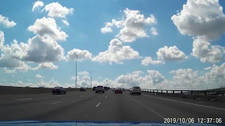 610 East Loop Driving S Between I-10 E + SH 225 Buffalo Bayou Bridge - Houston, TX Dashcam Video