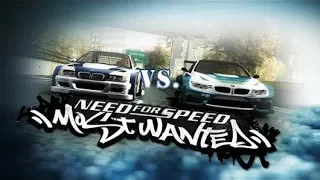 NFS MW Porschecarrera GT vs Razor BMW M3 #4 Circut