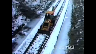 C&O of Indiana track being pulled up (Jan 19-Feb 8 1993)  Part 1