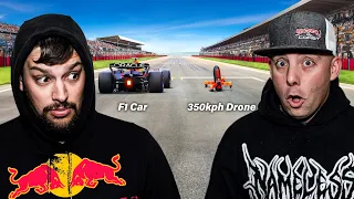 Red Bull World's Fastest Camera Drone Vs F1 Car | Reaction | SO FASTTTTTTTTTTT