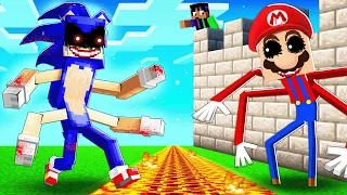 I Hired MUTANT MARIO to Defend my Secure Base from MUTANT SONIC!